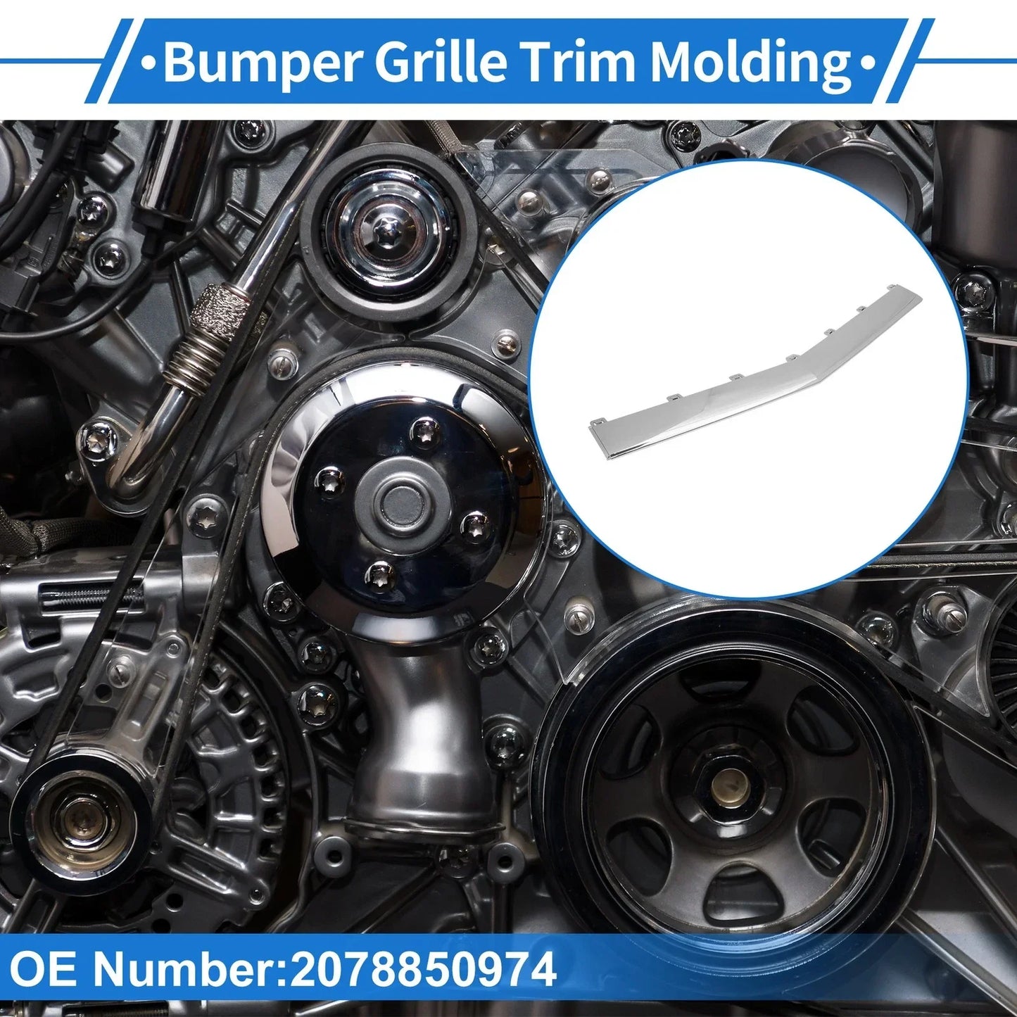 Bumper Grille Trim Garnish for Mercedes-Benz W207 E Coupe (2014-2016)