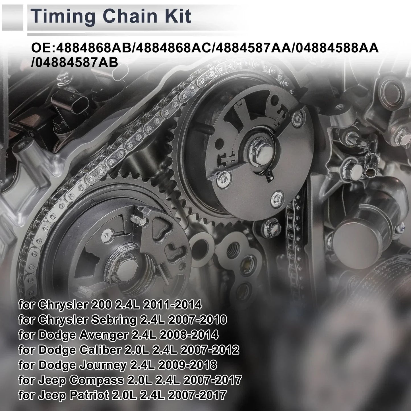 Timing Chain Kit for Dodge Avenger, Journey, Jeep Compass (2008-2019)