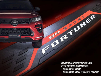 GR Sport Rear Bumper Step Door Scuff Plate Cover for Toyota Fortuner (2015-2022)