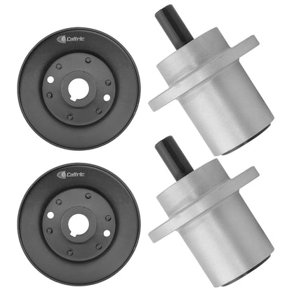 Deck Spindle Assembly with Pulleys Replacement for Bad Boy (2015–2016)