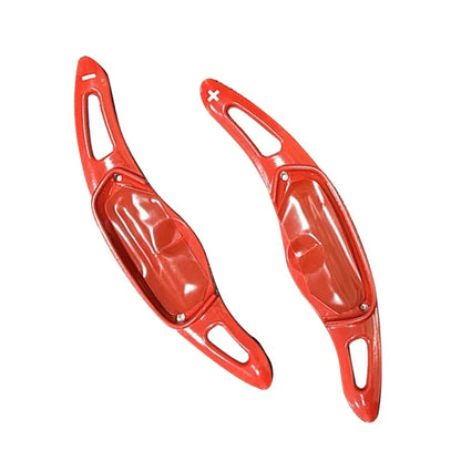Red Steering Wheel Shift Paddle Extensions for Kia Forte (2020)