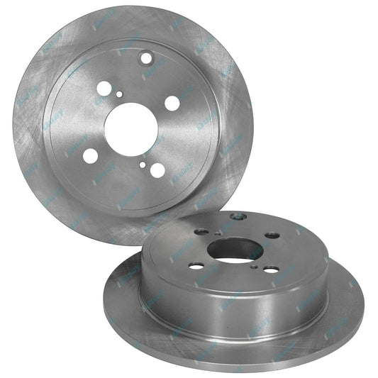 2 Rear Disc Brake Rotors for Corolla ZZE122R 2001-2007 (Sth African Made Model