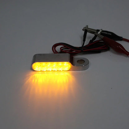 Chrome Mini Handlebar Turn Signal Blinkers for Harley Sportster XL1200 883