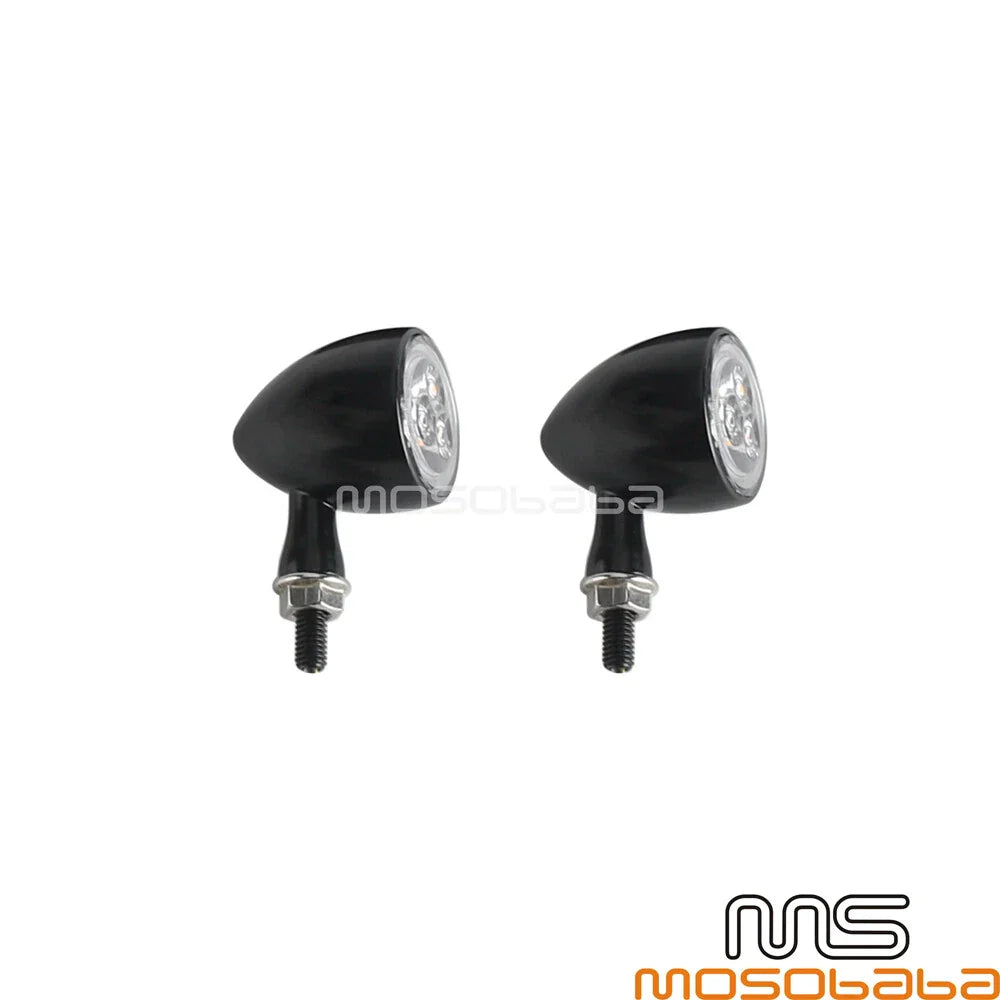 LED Tail Brake Turn Signal Light Indicator Lamp Clear Lens for Harley