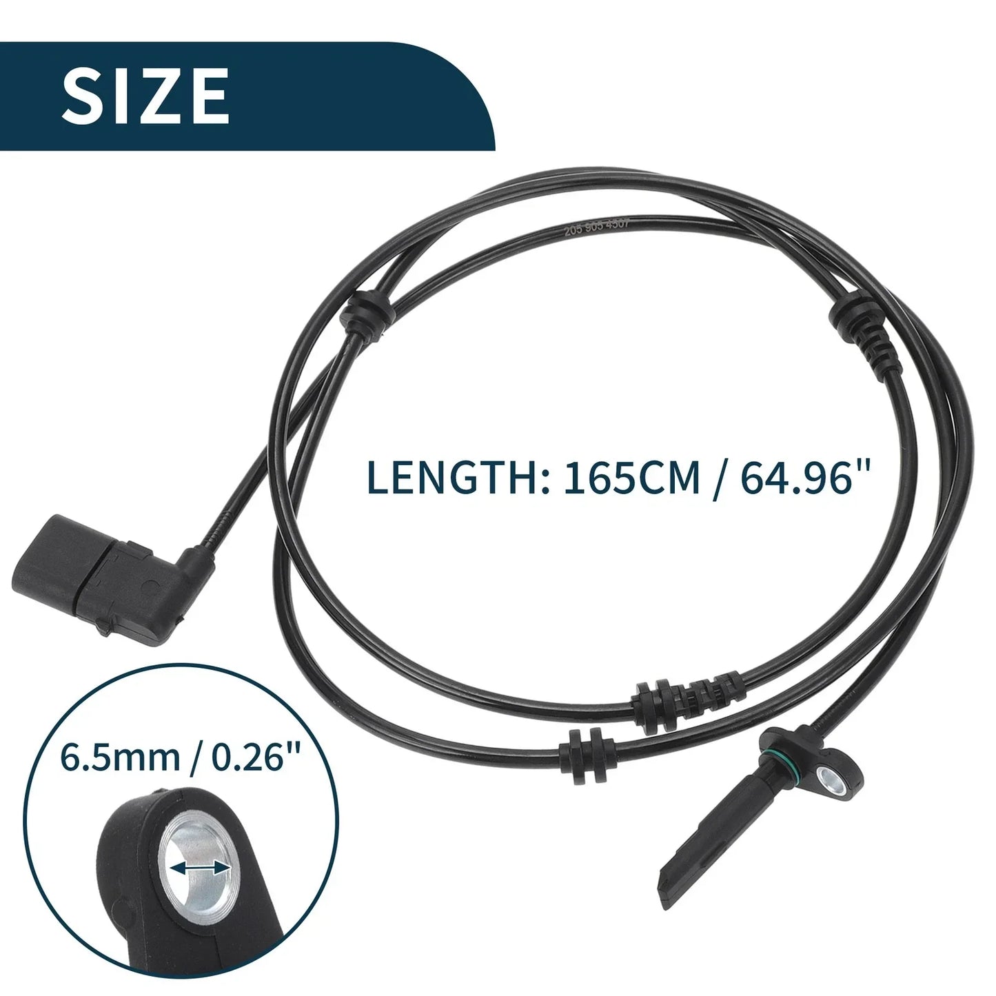 Front Right ABS Wheel Speed Sensor for Mercedes-Benz C300 (2015-2023)