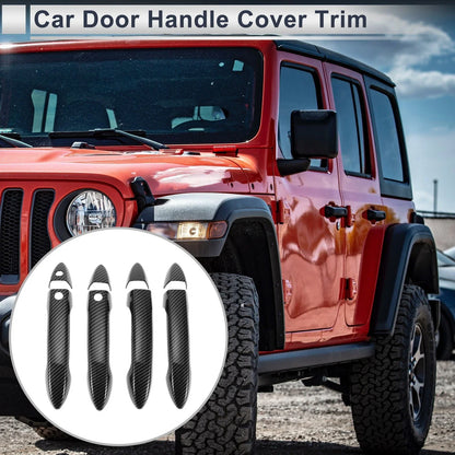 Door Handle Cover for Honda Accord (2018-2023) - Carbon Fiber Black