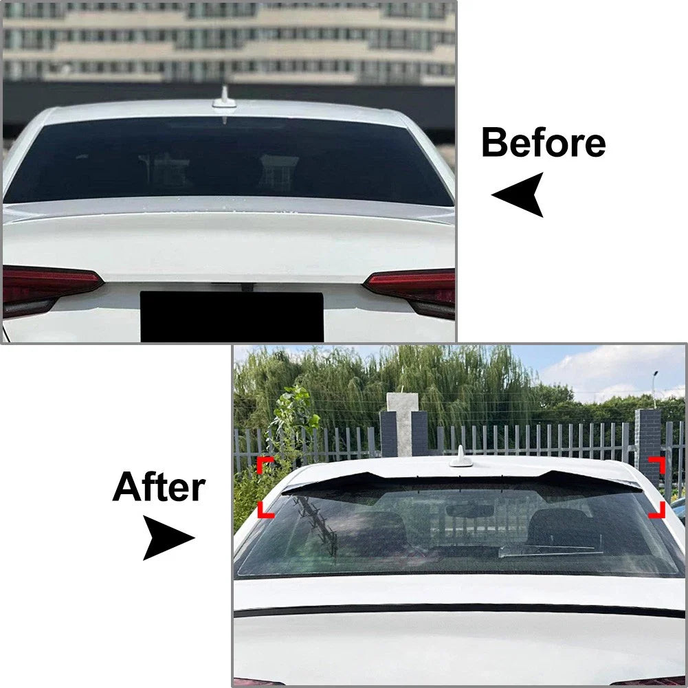 Glossy Black Rear Roof Spoiler for Audi A4 B9 Sedan (2017-2024)