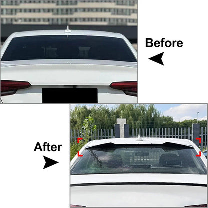 Glossy Black Rear Roof Spoiler for Audi A4 B9 Sedan (2017-2024)
