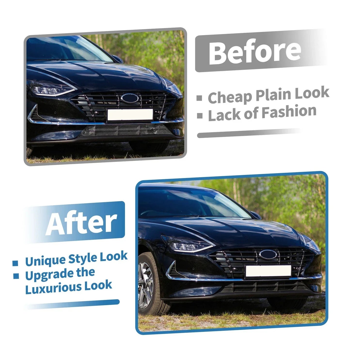 Lower Front Bumper Grille for Hyundai Sonata (2015-2017)