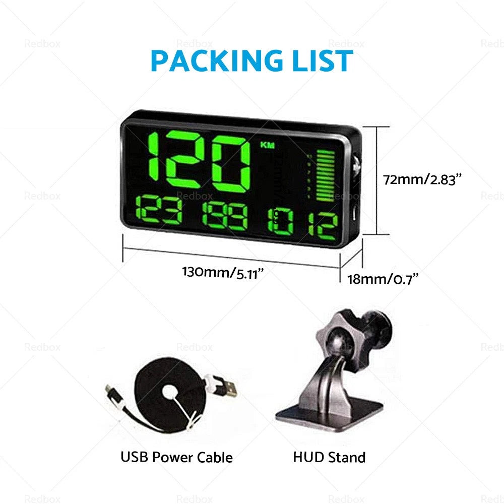 5.5'' Speedometer Odometer Display MPH/KMH with Alarm for Universal