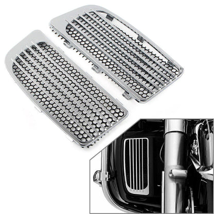 Chrome Lower Fairing Radiator Grills for Harley Touring (2014-2020)