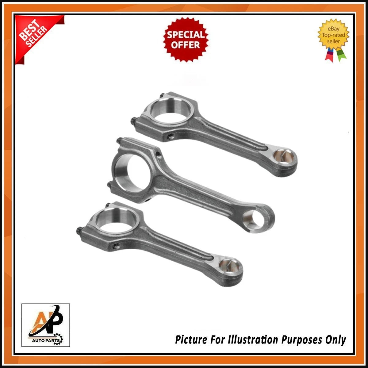 Connecting Rods for Ford Focus Fiesta C-Max Mondeo 1.0 EcoBoost (2013–2019)