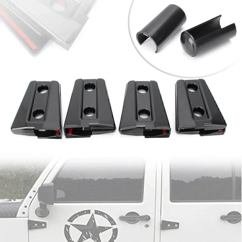 Exterior Door Hinge Chain Frame Covers for Jeep Wrangler JK (2007-2017)