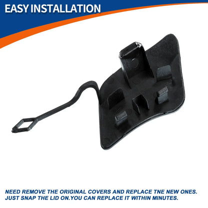 Front Bumper Tow Hook Cap for Mercedes-Benz C250 C350 (2012-2015) Grey