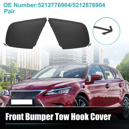 Front Bumper Tow Hook Covers for Lexus CT200h (2011-2017) - 2 x Covers