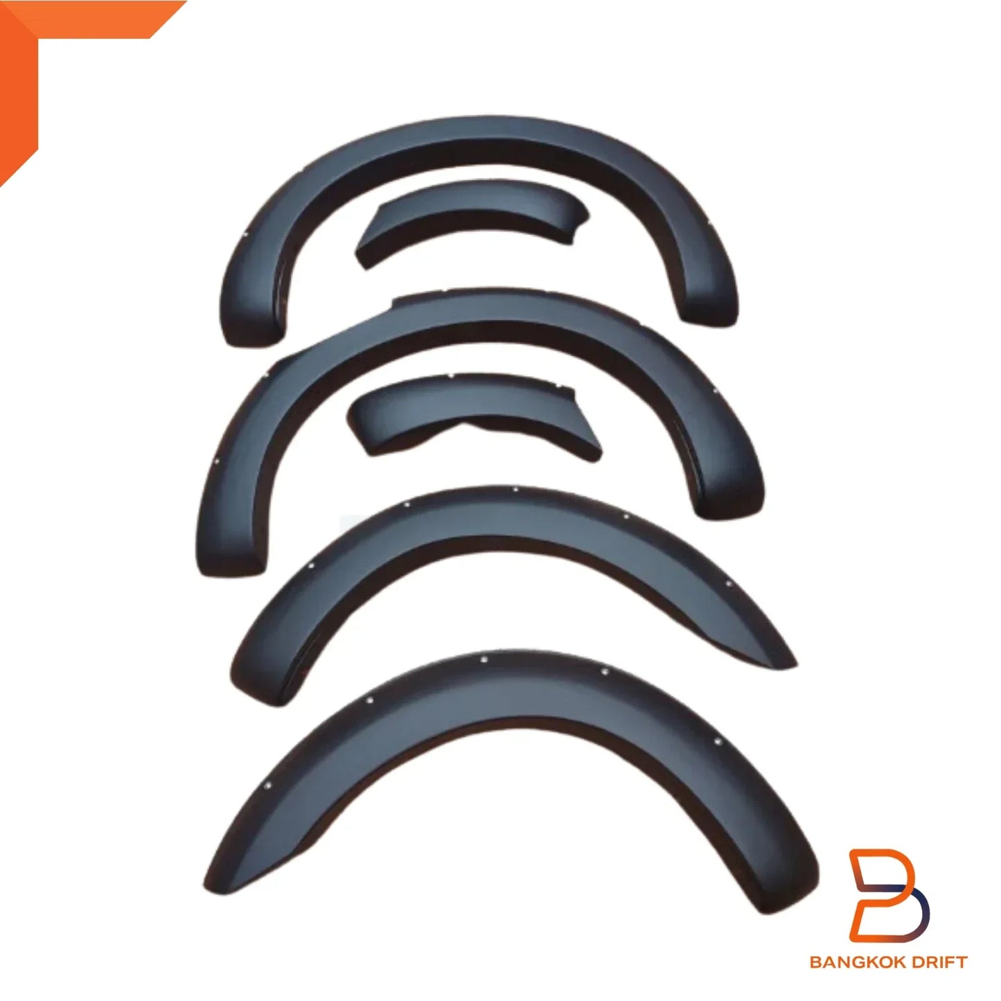 Black Fender Flare Arch for Nissan Navara NP300 D23 DX RX (2015-2019)
