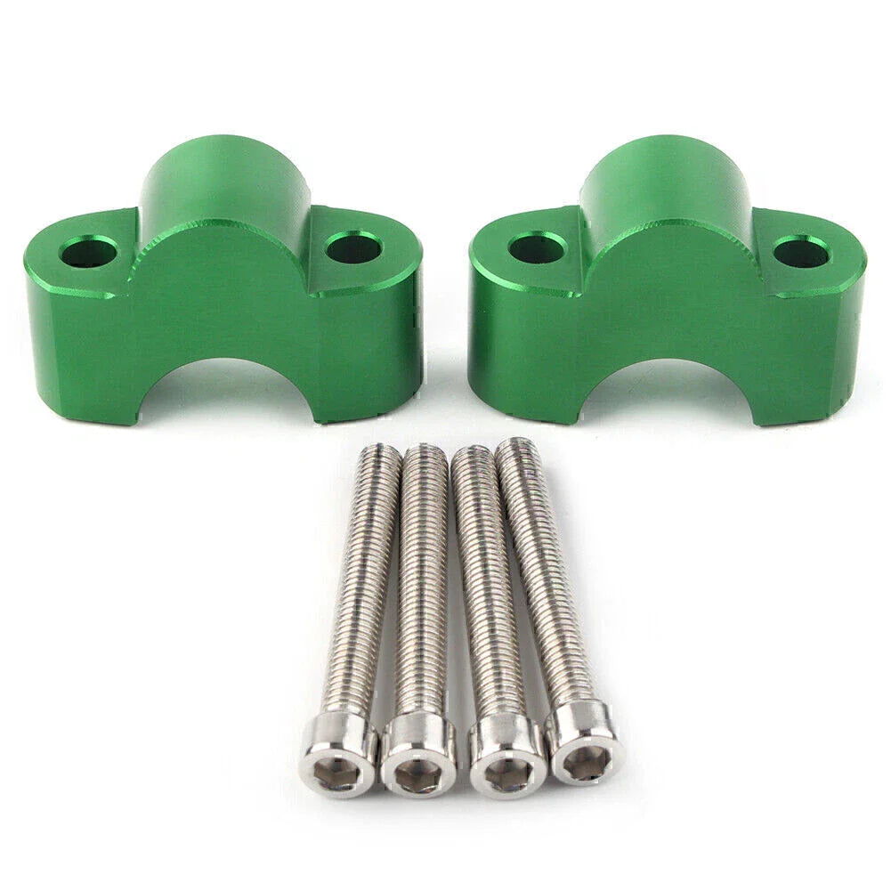 Green Handlebar Riser Adapters for Kawasaki Z900RS (2018-2020)