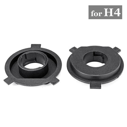 2 x H4 LED Car Headlight Bulb Base Adapter Socket Retainer Holder for Cars