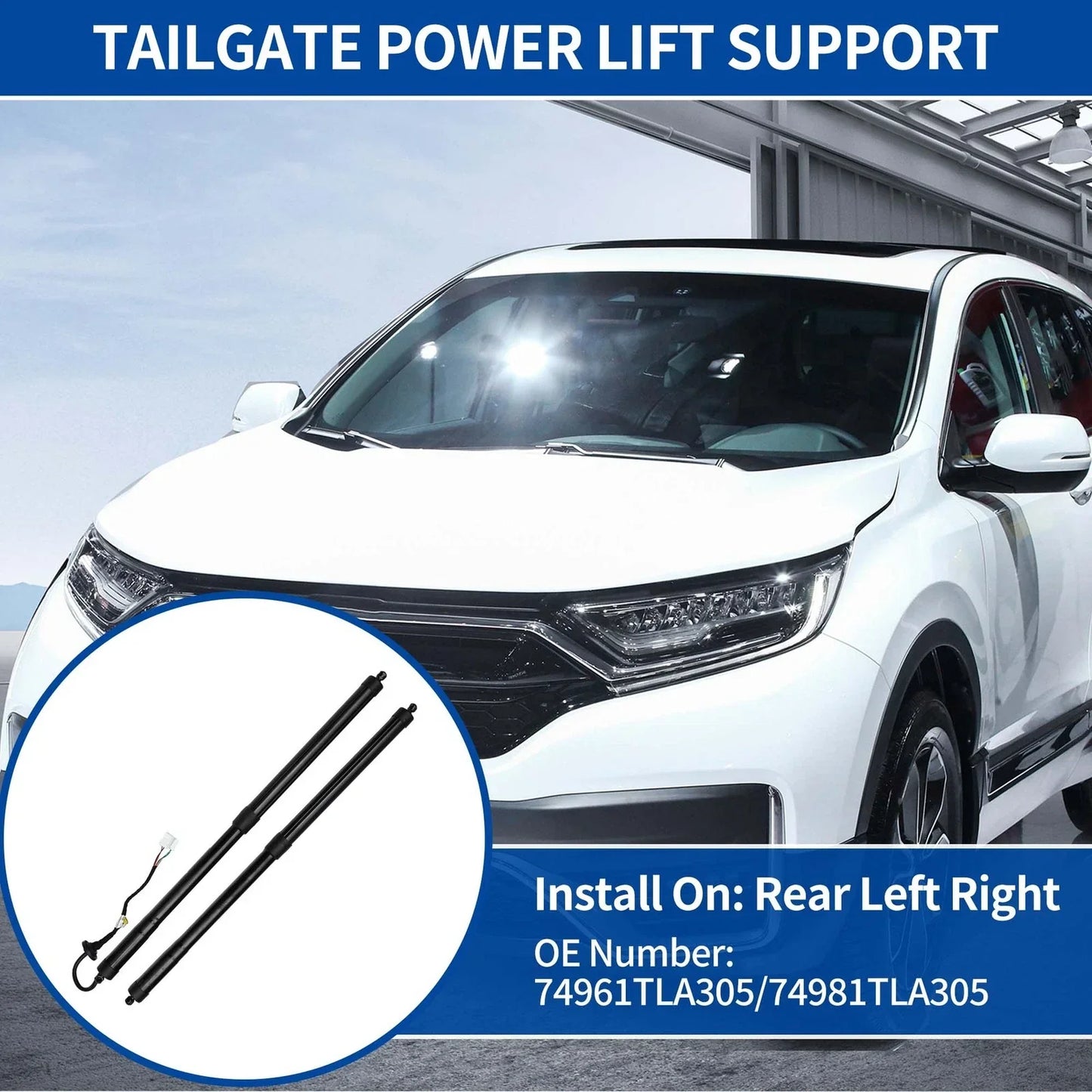 Rear LH RH Tailgate Power Lift Support for Honda CR-V (2017-2021)
