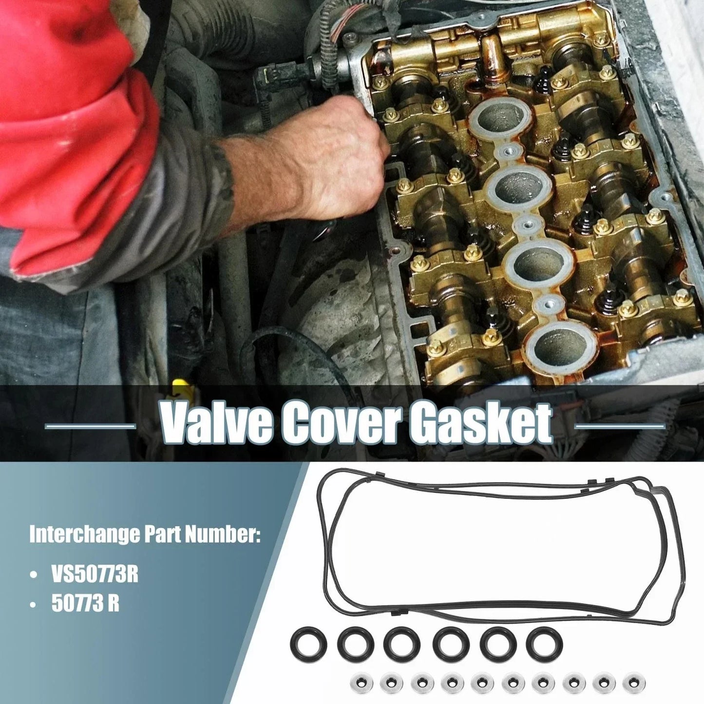 Engine Valve Cover Gaskets for Acura Honda Accord Odyssey 3.5L 3.7L (2003-2023)