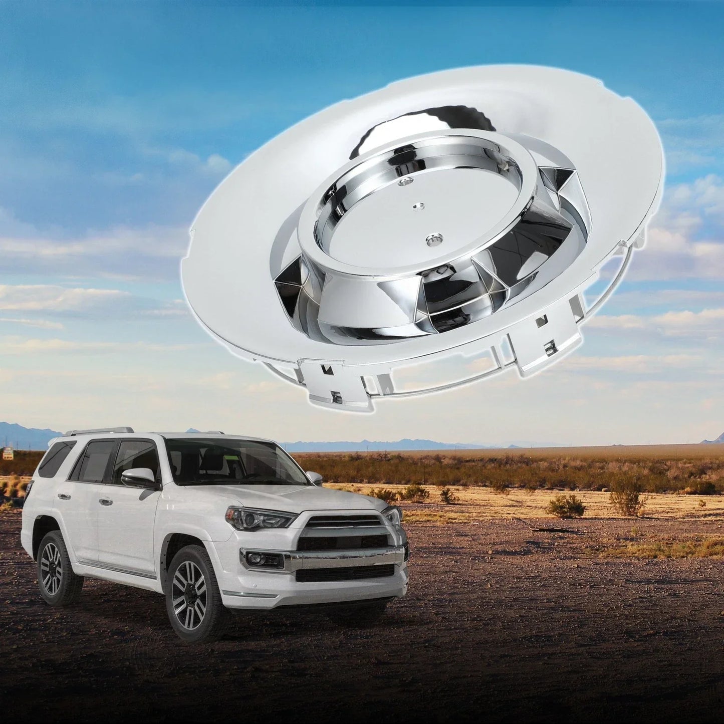 Wheel Center Cap 192mm for Chevrolet Silver Tone Plastic