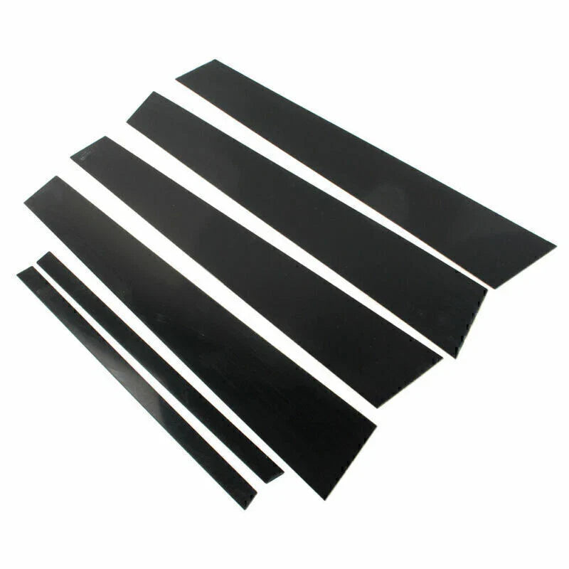 6 Pcs Car Door Trim Cover Kit Black Pillar Posts for Honda Accord (2008-2012)