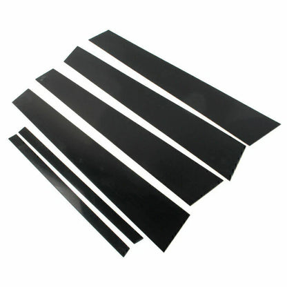 6 Pcs Car Door Trim Cover Kit Black Pillar Posts for Honda Accord (2008-2012)