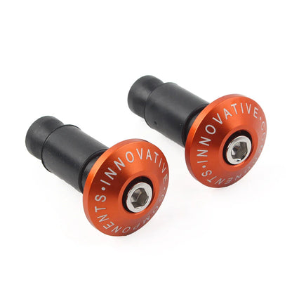 Motorcycle 7/8" Handlebar End Cap Grip Plug for Dirt Bike Orange