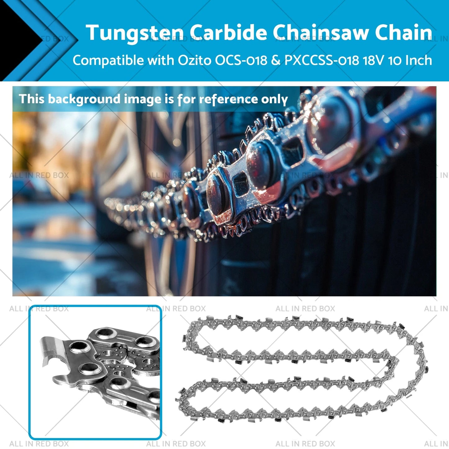 3/8" .043 40DL Tungsten Chainsaw Chain for OZITO OCS-018 PXCCSS-018