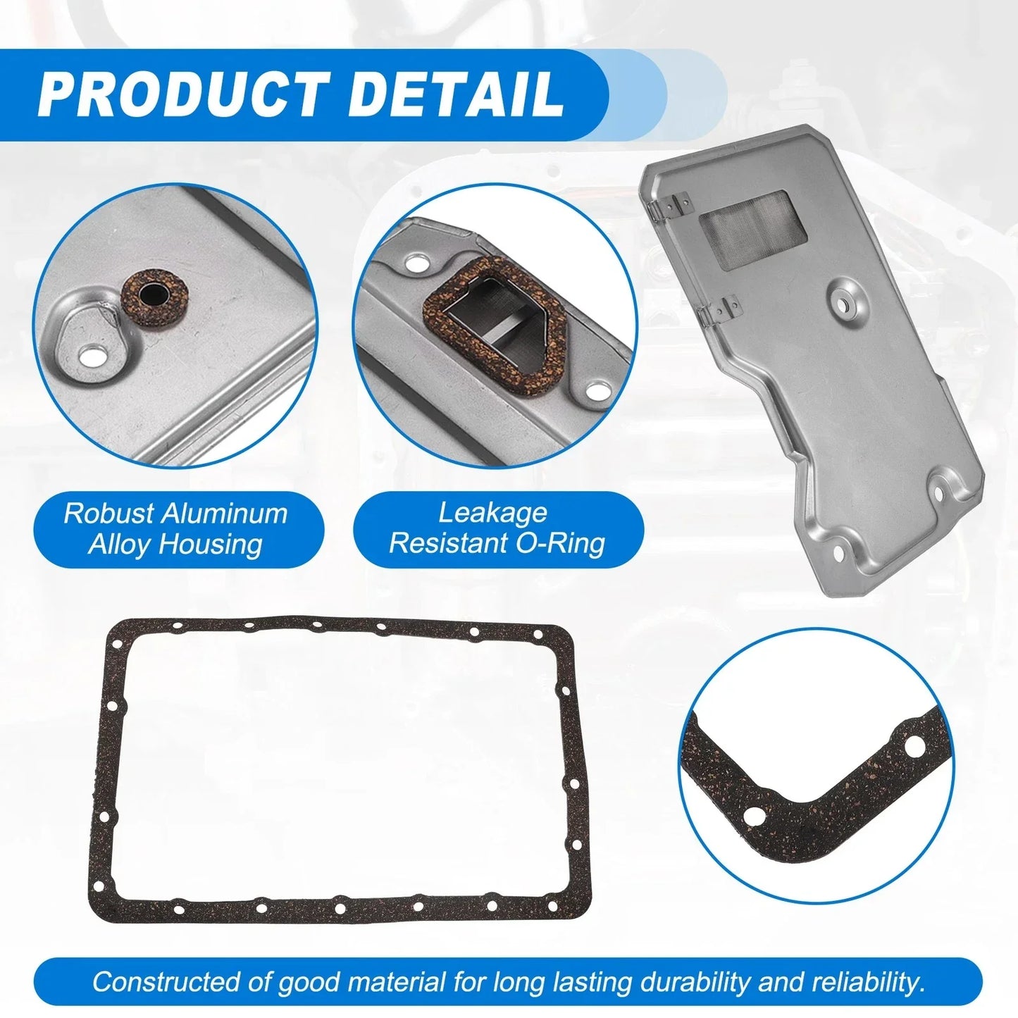 Transmission Filter Oil Pan Gasket Kit for Toyota 4Runner (2003-2023)