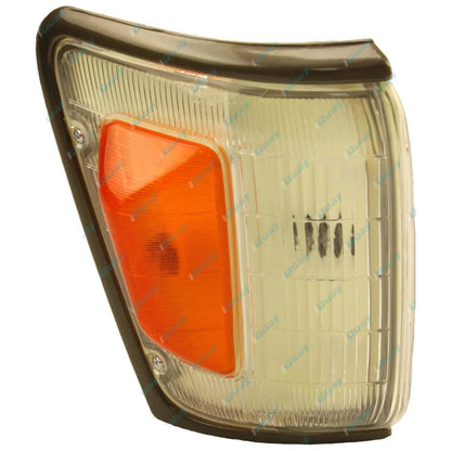 Grey Trim Corner Indicator Park Lights Pair for Toyota Hilux 1988-1991