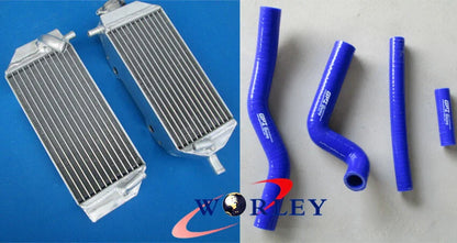 Aluminum Radiator + Red Hose for Suzuki RM125 (2001-2008)