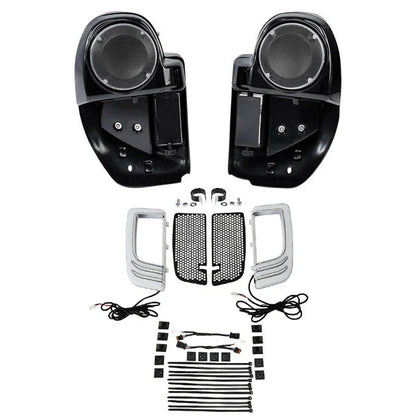 Vented Fairing Speaker Pod Grill Signal Light for Harley Touring (2014-2024)