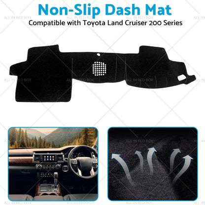 Dash Mat Sun Cover for Toyota Landcruiser 200 Series (2008-2023)