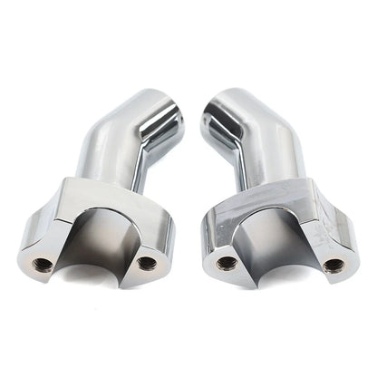 3.5" Chrome Pullback Handlebar Risers for Harley Dyna Softail Road King