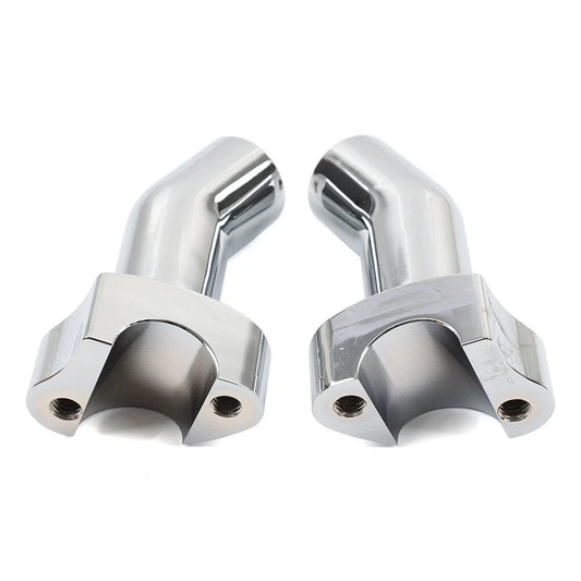 3.5" Chrome Pullback Handlebar Risers for Harley Dyna Softail Road King