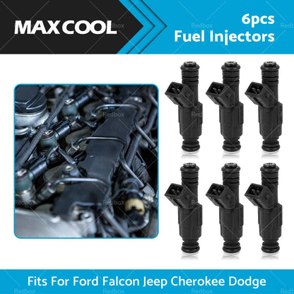 6 x Fuel Injectors for Ford Falcon AU 4.0L Jeep Cherokee Commander 3.7L
