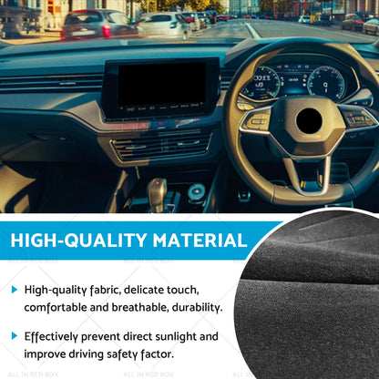 Black Non-Slip Dash Mat for Skoda Octavia Mk3 (2013-2020)