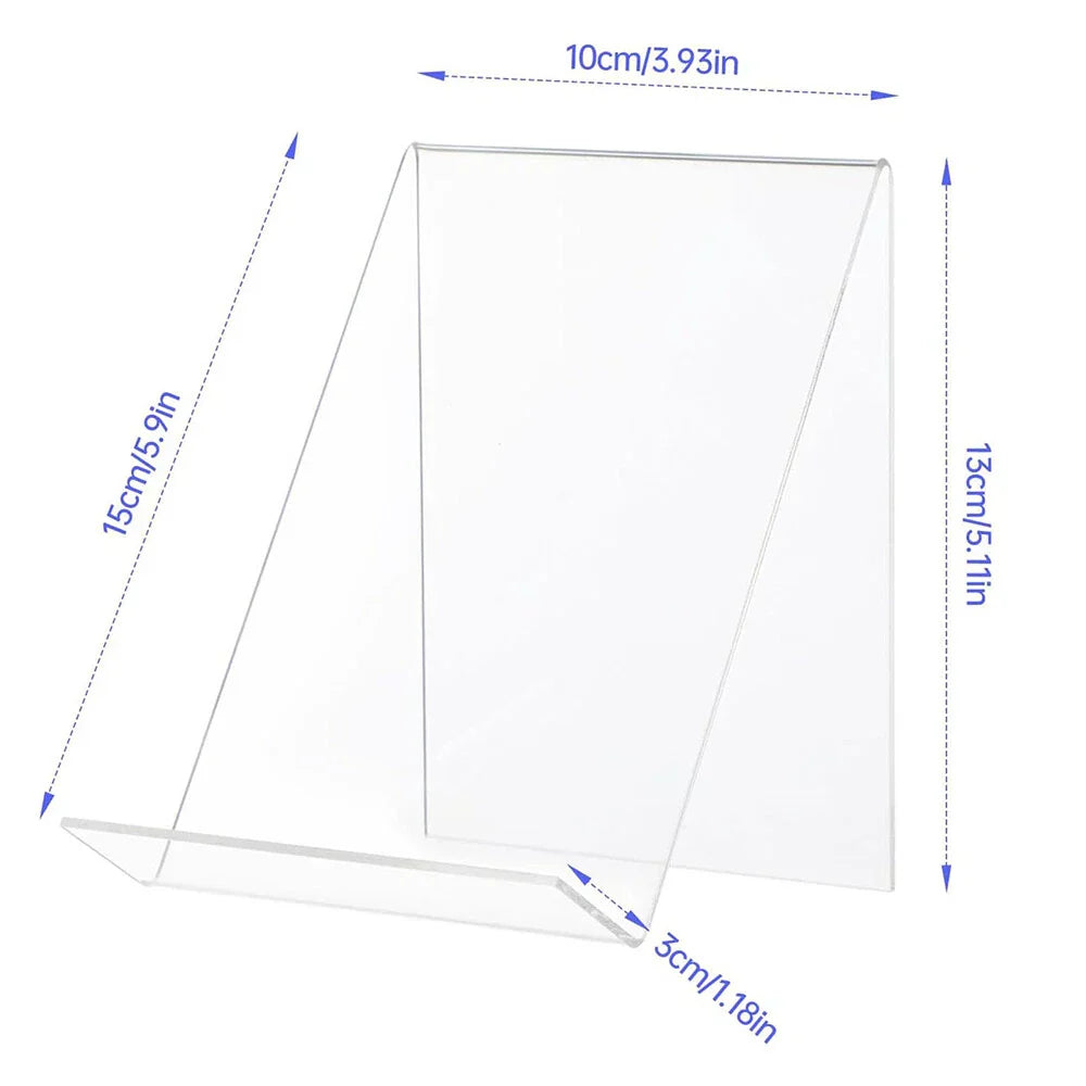 5 x Acrylic Book Stands for Displaying Pictures, Books, Artworks