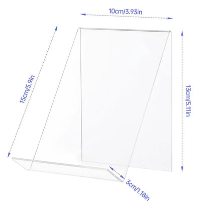 5 x Acrylic Book Stands for Displaying Pictures, Books, Artworks