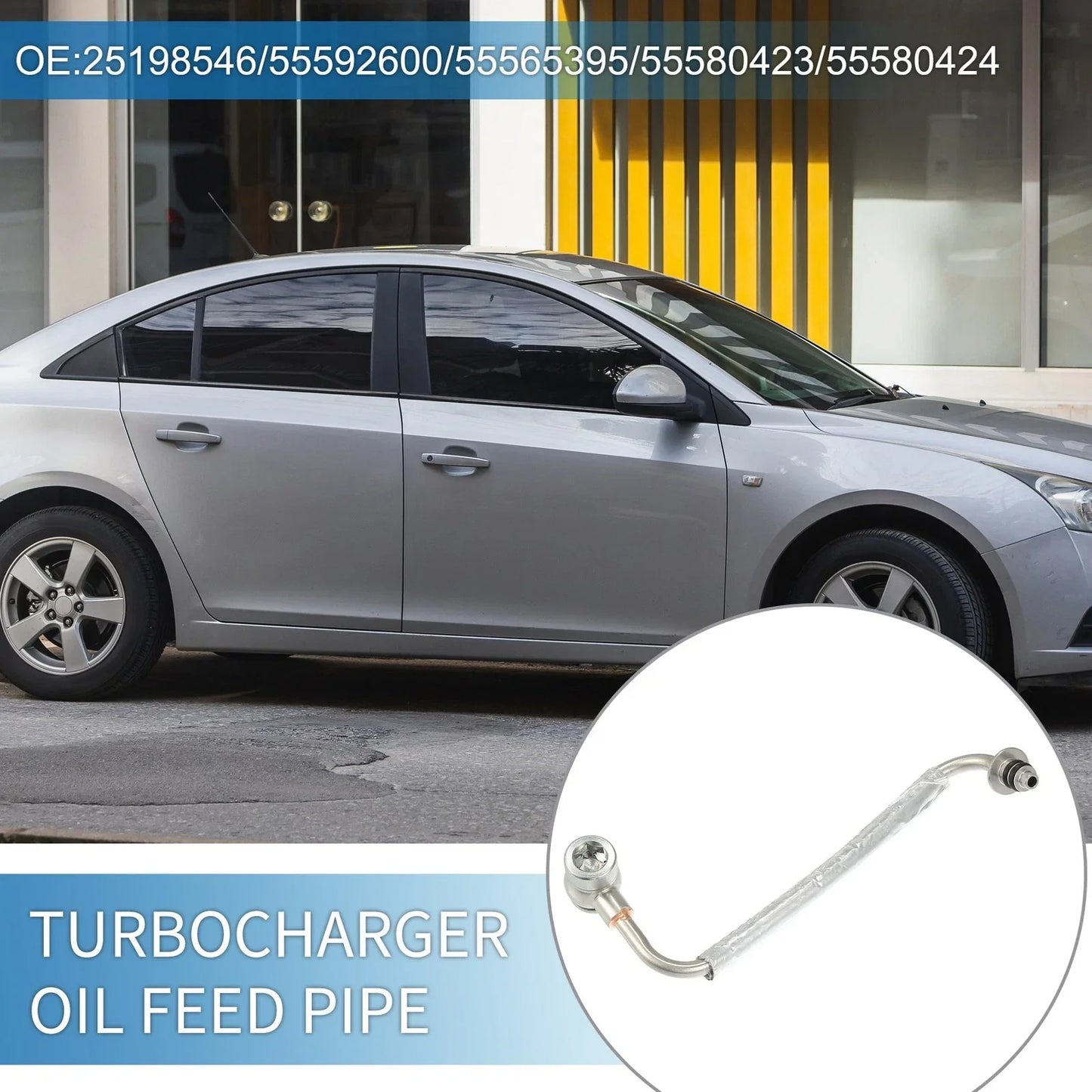 Turbocharger Oil Feed Pipe for Chevy Cruze Sonic Trax 1.4L (2011-2019)