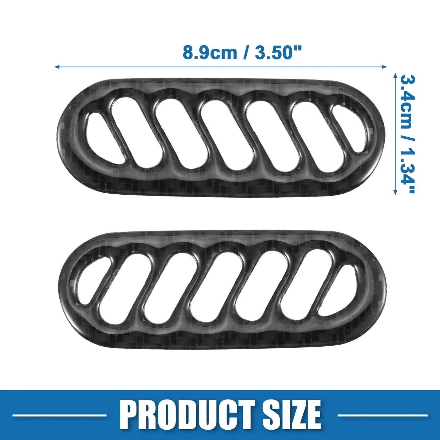 Car Door A-Pillar Air Outlet Vent Covers for Chevy Corvette C5 (1997-2004)