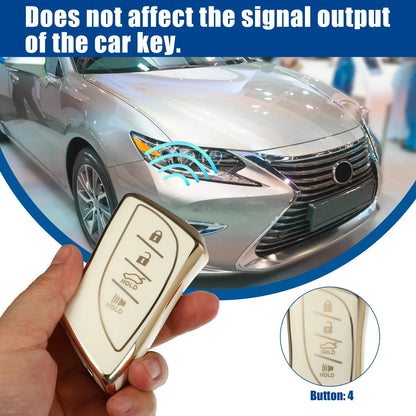 TPU 4 Button Keyless Entry Remote Cover for Lexus UX200 UX250h UX260h (2019-2023)
