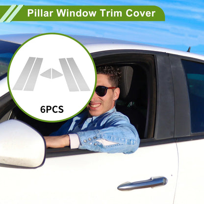 6 x Pillar Window Trim for Dodge Charger (2006-2010) Silver Tone