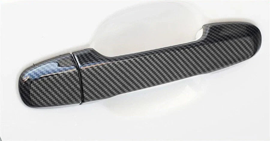 Carbon Fiber Look Exterior Door Handle Cover Trim for Subaru WRX STi (2015-2021)