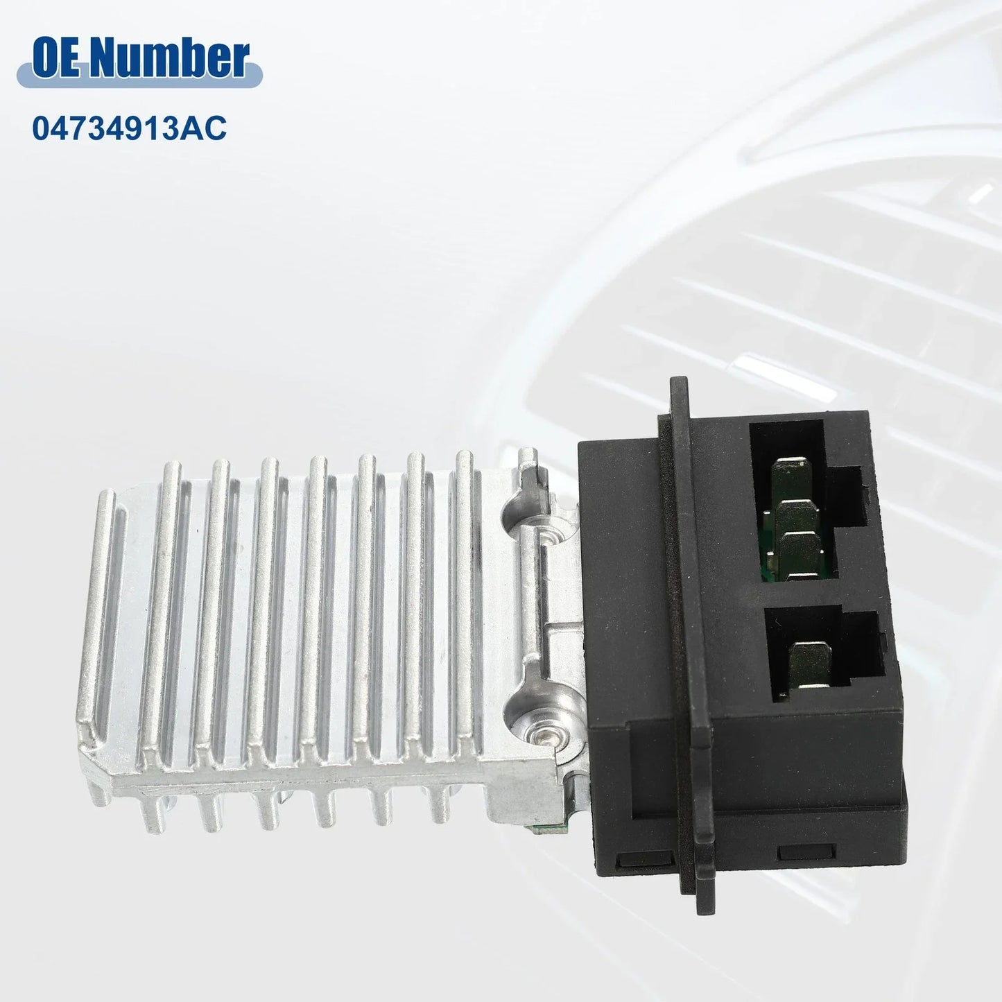 HVAC Blower Motor Resistor for Chrysler 300 (1999-2004) Black Silver Tone