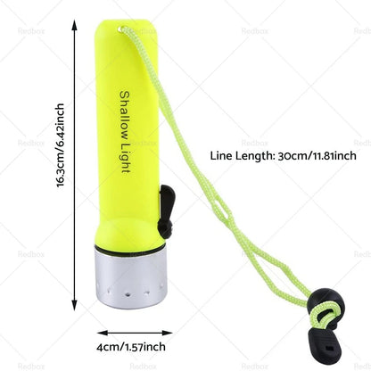 180Lm LED Waterproof Scuba Diving Flashlight Torch Light
