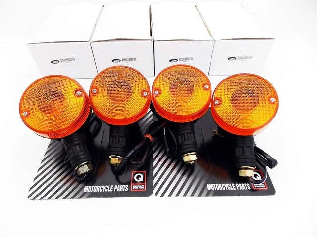 4 x Turn Signal Indicator Blinker Assembly for Suzuki TS125 Hustler (81-92)
