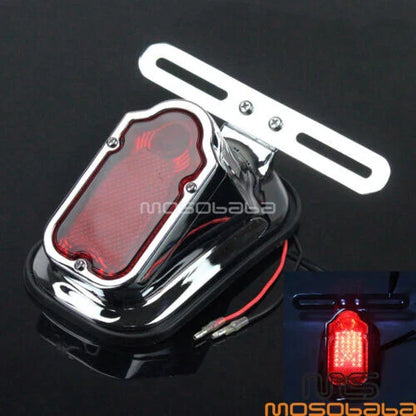Red Tombstone Tail Light Brake Lamp for Harley Dyna Softail Sportster