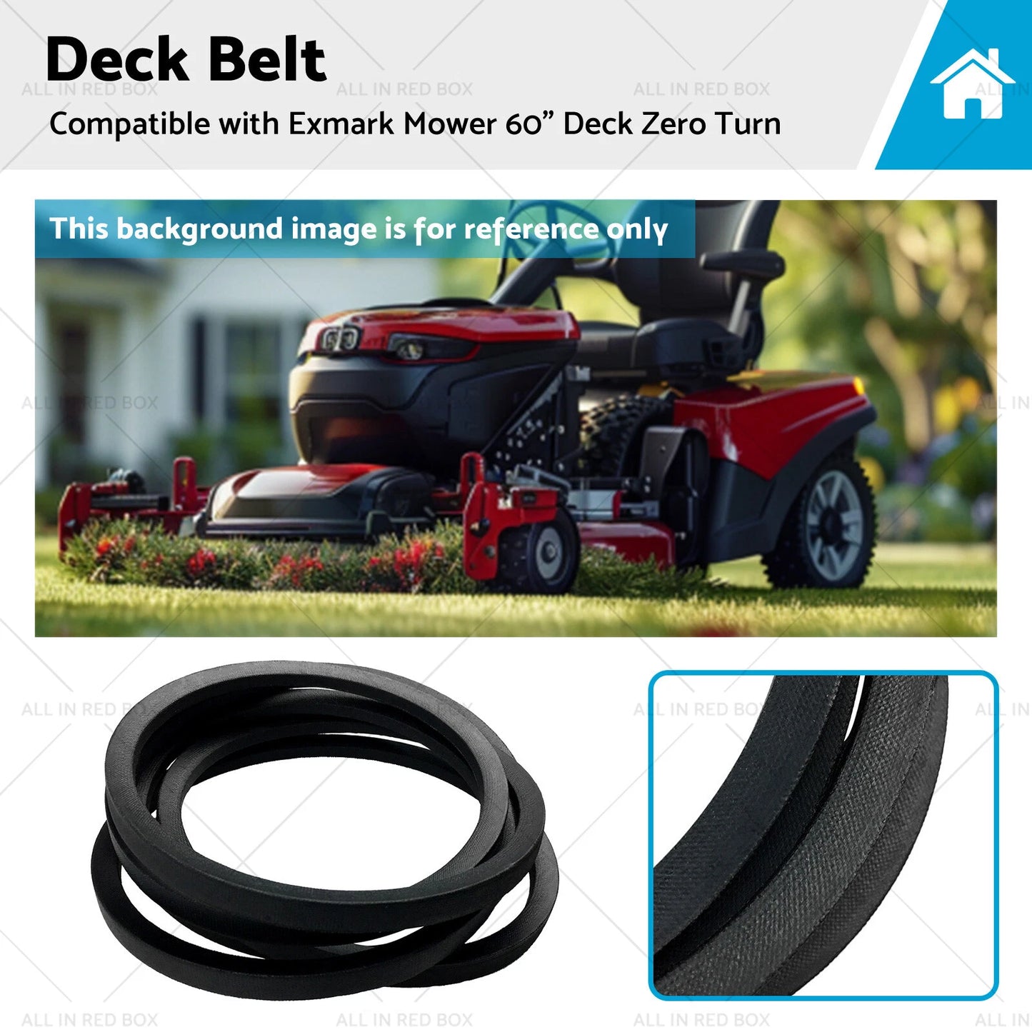 Deck Belt 5/8" X 182.5" for Country Clipper D-3776-W (Several Models)